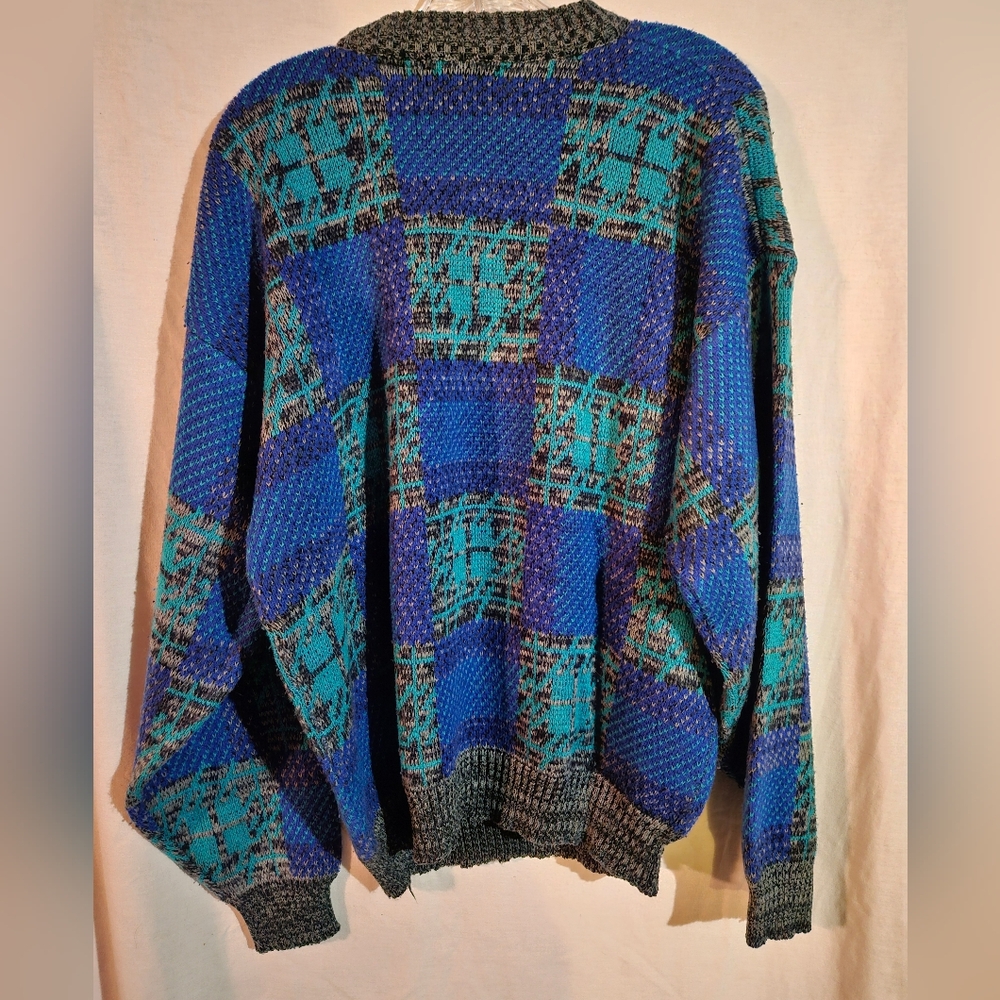 Vintage Saturdays Generation Funky Pattern Dad Sw… - image 2